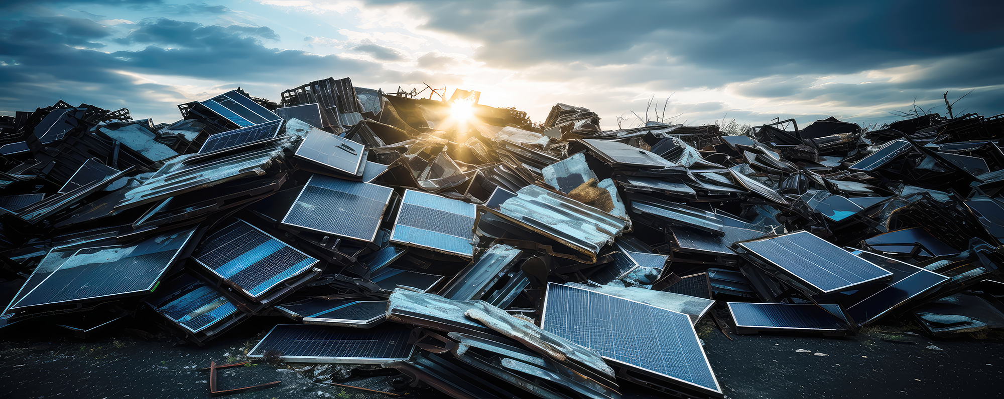 End of life renewable energy hardware. hard to recycle mass prod